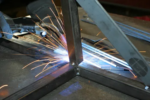 Stairs steel shed construction